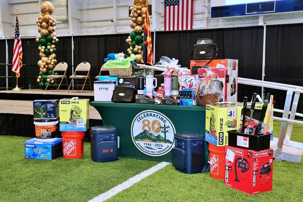 MEC and Partners donated raffle prices to members who attended the 80th Annual Meeting.